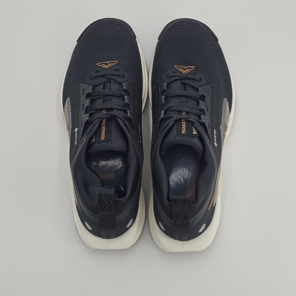 Nike Womens 8 Pegasus Trail 5 Gore-Tex running shoe Ivory Black Monarch - Picture 4 of 15